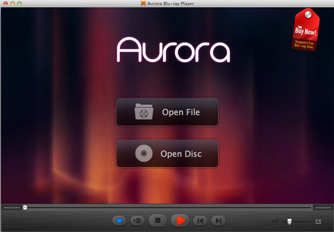 Aurora Blu-ray Player Screenshot